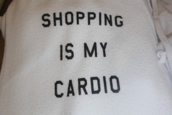 Shopping is My Cardio White Sweatpants From Kitson Malibu