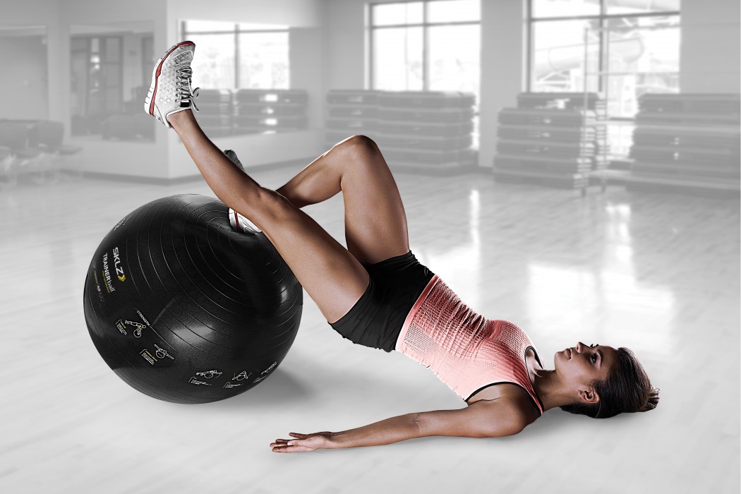 Self Guided how to use the stability ball for flat abs