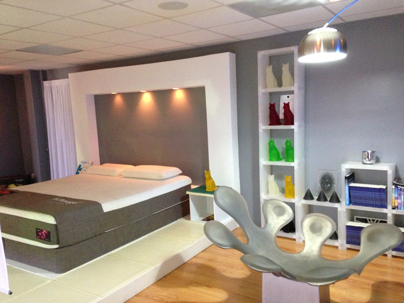 Technogel showroom in los Angeles, for comfort sleeping and main management solutions.