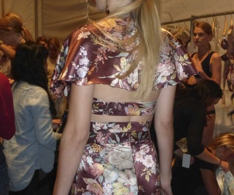 Kobi Model Zimmermann Hair Long Blond Pony Tail Trend. Long Hair trend at New York Fashion Week Spring 2014 looks.