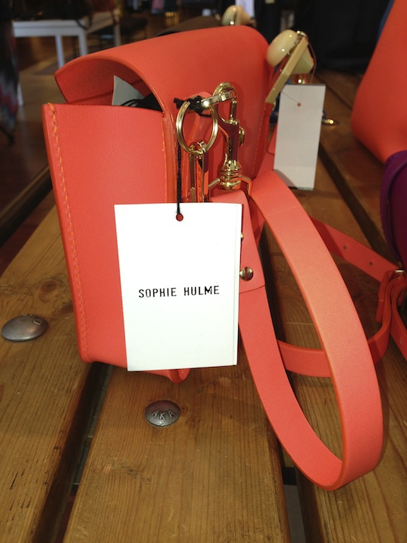 Sophie Hulme coral handbag