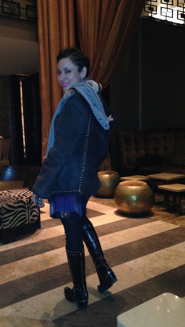 Warm Jacket NYFW trends 2014 at The Empire Hotel after KaufmanFranco show