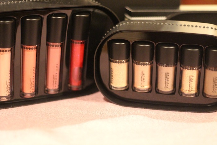 MAC Heirloom mix collection holiday gifts The Grove Party Lipglosses and glitter mac cosmetics