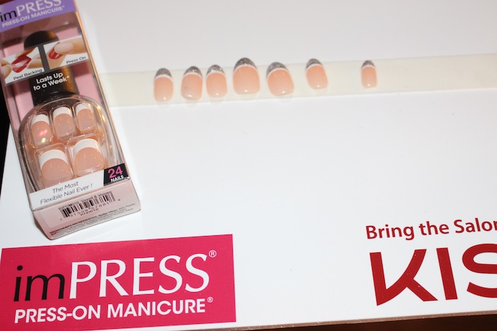 imPress Press on Manicure French tip press on manicure hot nail trends from the runway