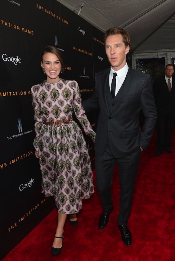 Keira Knightley and Benedict Cumberbatch attend premiere of The Imitation Game celebrity style