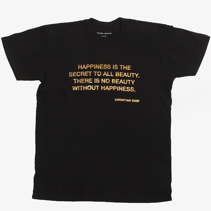 Happiness T-Shirt Quotes Fashion Trend Forward