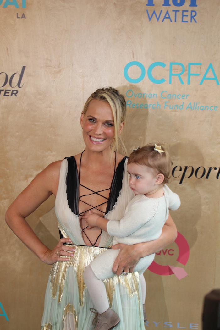 Molly Sims With Baby at QVC SuperSaturday OCRFA Charity Event in Santa Monica