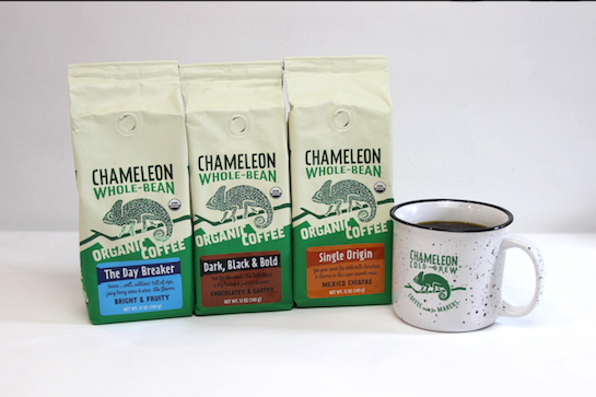 Chameleon Coffee Whole Bean Bundle with Mug Giftset