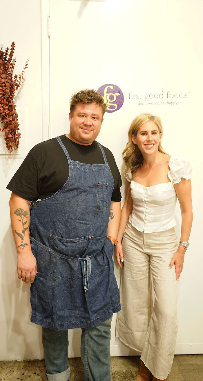 Feel Good Foods Co-Founder Vanessa Phillips and Yarrow Chef Royce Burke