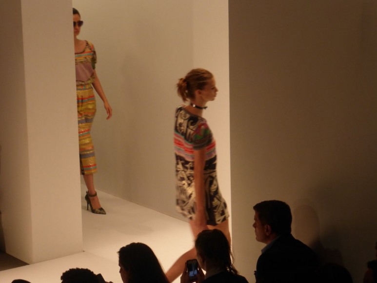 CustoBarcelona NYFW 2013 Aztec Embroidery sets the colorful mood of his ready to wear collection