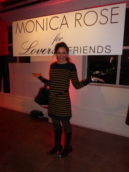 Celebrity style Monica Rose for Lovers and Friends Party in Hollywood Winter 2013 Collection
